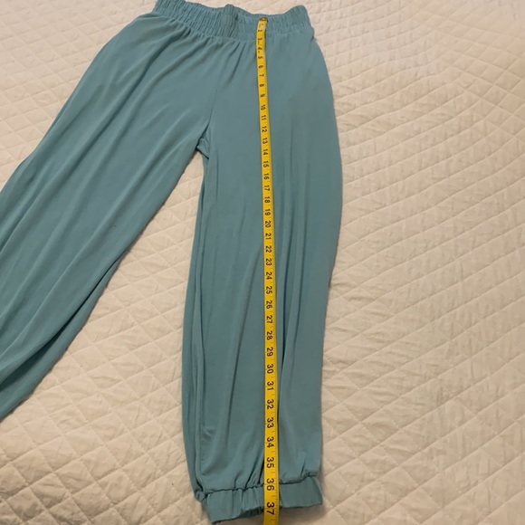 FREE PEOPLE BEACH Ali pants pockets super soft elastic waistband blue size XS - Picture 12 of 13